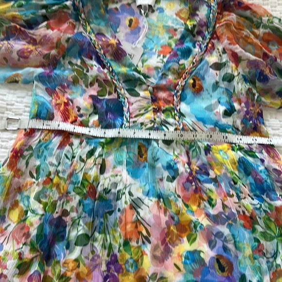 Johnny Was Jade petite margarita mini dress Wild Blooms PS - Picture 5 of 6